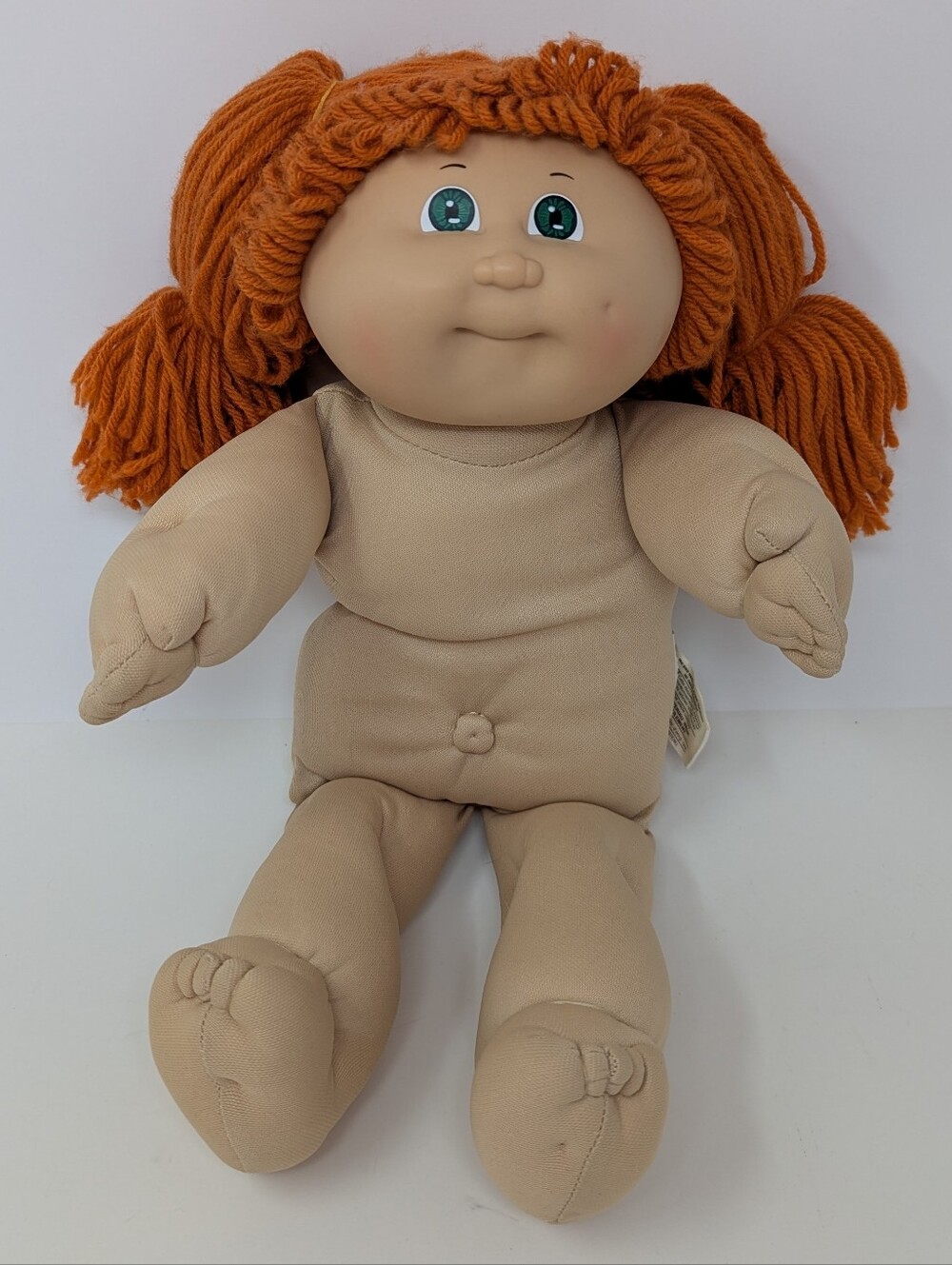 Cabbage Patch Kid Doll Girl Red Hair Green Eyes HM3 OK Factory Vintage